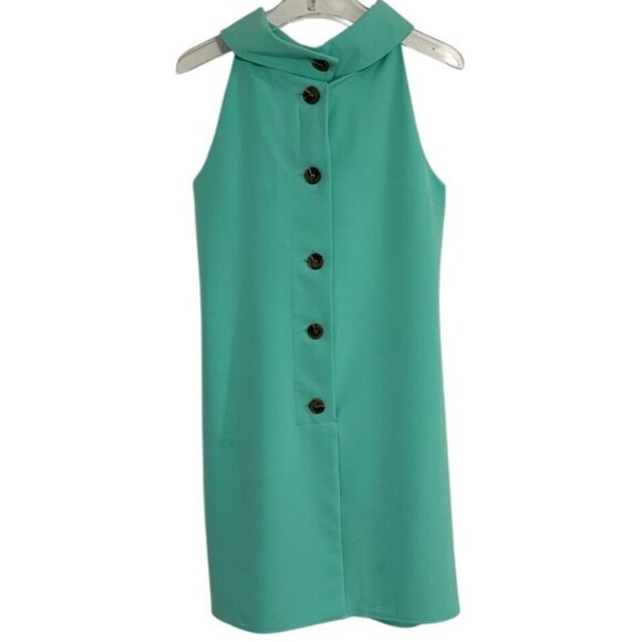 Sail to Sable Button-Back Cowl Neck Shift Dress – Size Medium - Picture 6 of 7
